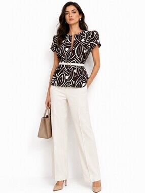 Marni Peplum Wool Top Size 44 IT Made in Italy